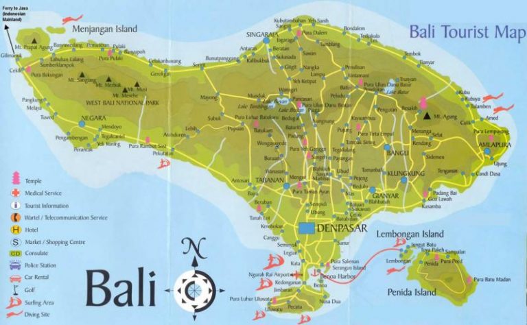 Gambar Peta Bali