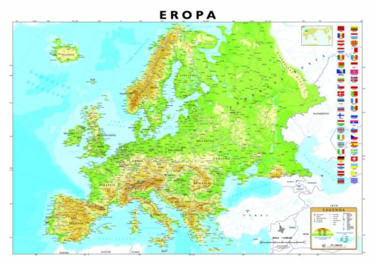 Gambar Peta Eropa