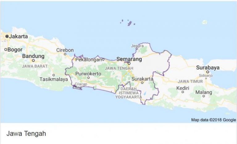 Gambar Peta Jawa Tengah