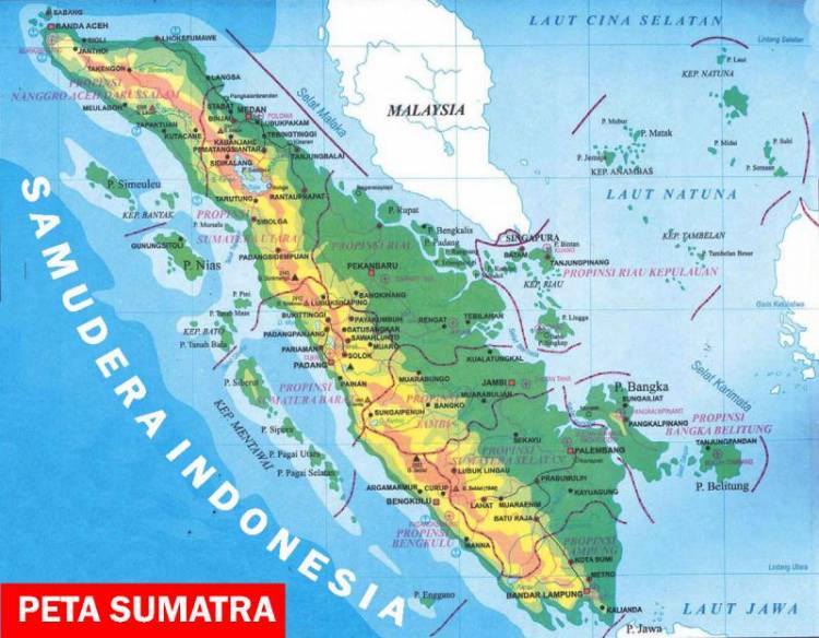 Gambar Peta Sumatera