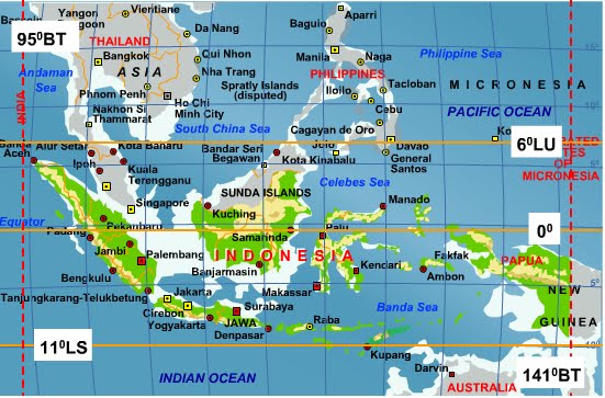 Letak Astronomis Indonesia, Beserta Dampak dan Keuntungan - Lengkap