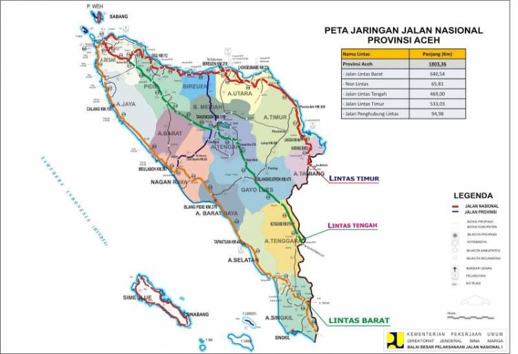 Peta Aceh Lengkap