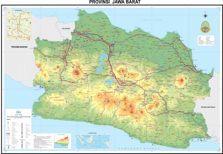 Peta Jawa Barat Lengkap Daftar Kabupaten dan Kota - LezGetReal
