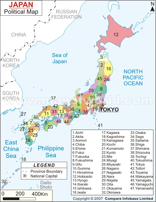 Peta Jepang Lengkap