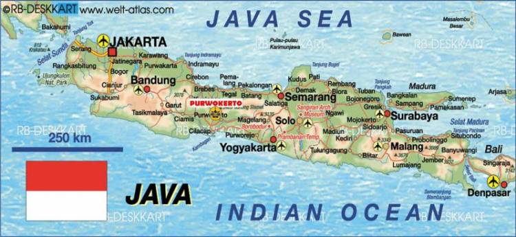 Peta Pulau Jawa