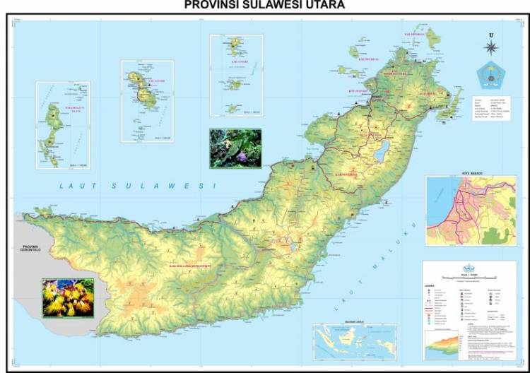 Peta Sulawesi Utar