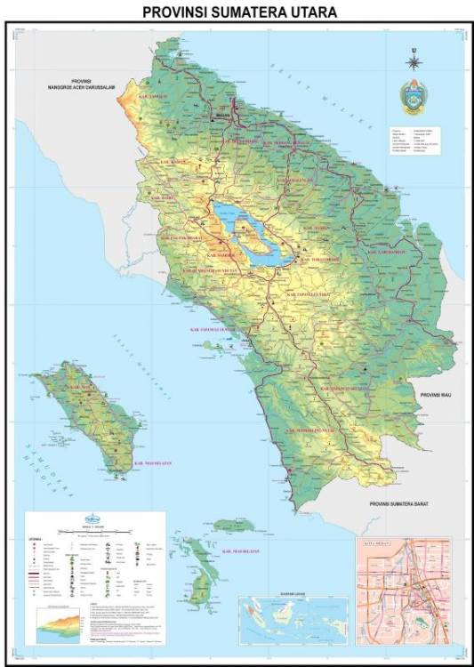 Peta Sumatera Utara Lengkap