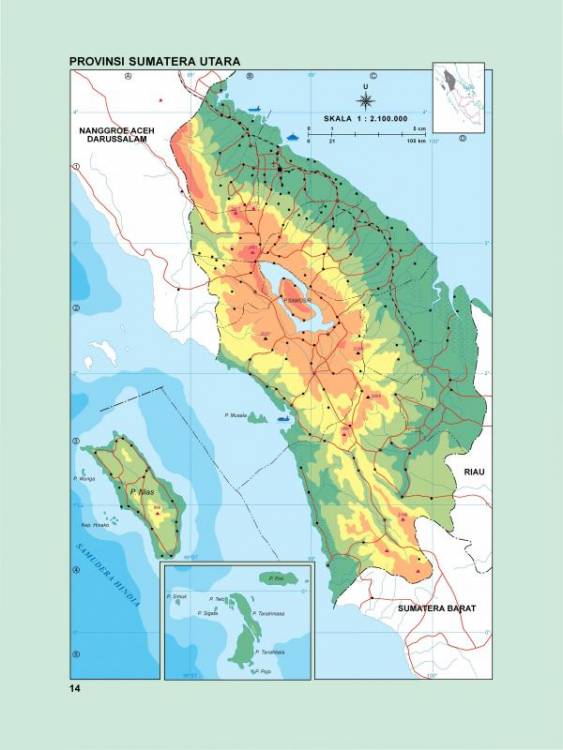 Peta Sumatera Utara