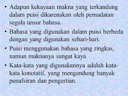 Bahasa Yang Digunakan Dalam Puisi