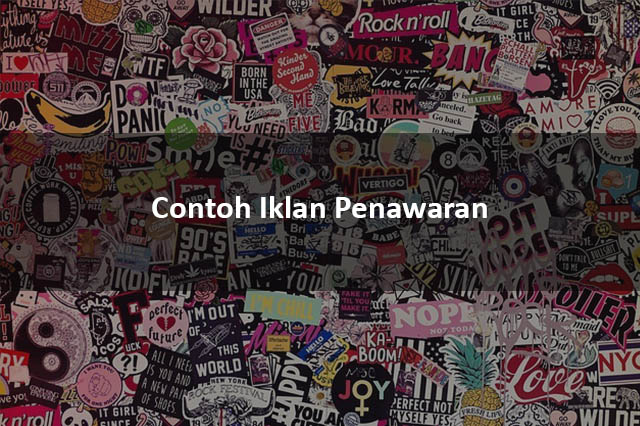 Contoh Iklan Penawaran