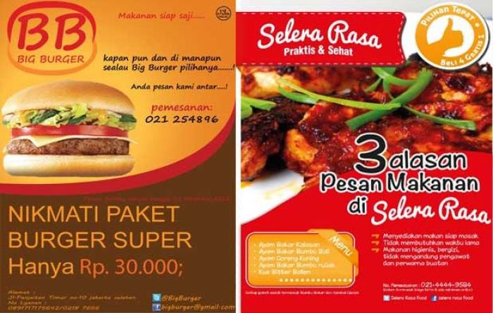 Contoh Iklan Untuk Keluarga Produk Makanan