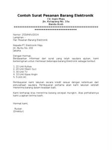 8+ contoh surat pesanan barang, obat, jasa dan berbagai