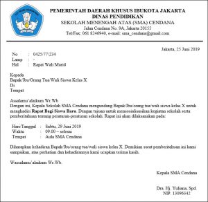 10+ contoh surat resmi sekolah, perusahaan, undangan dan