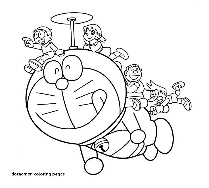 Gambar Mewarnai Doraemon 5