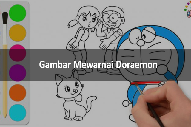 Gambar Mewarnai Doraemon