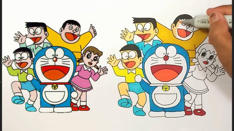 Karya Mewarnai Doraemon 2