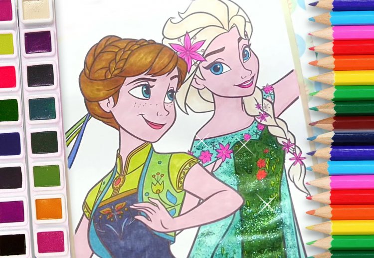 Karya Mewarnai Frozen 1