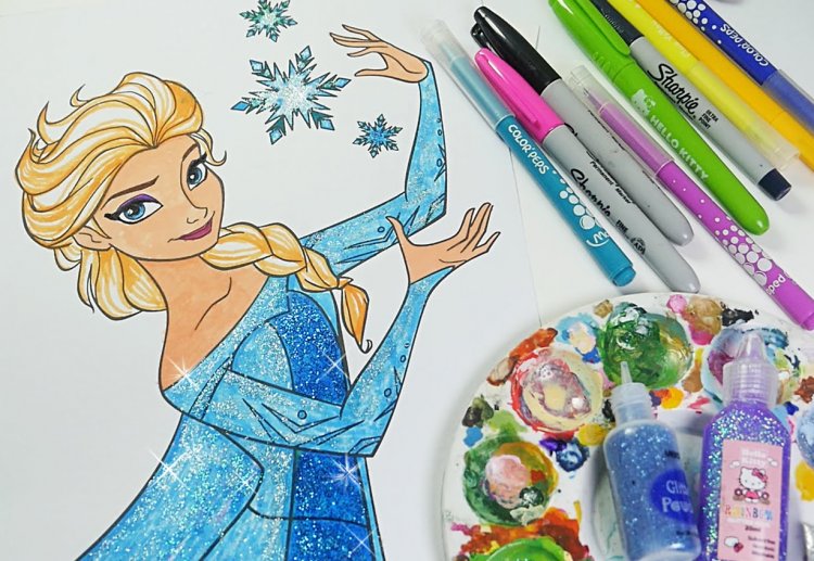 Karya Mewarnai Frozen 3