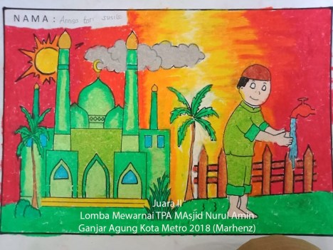 Karya Mewarnai Gambar Masjid 3