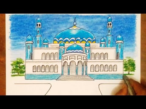 Karya Mewarnai Gambar Masjid 5