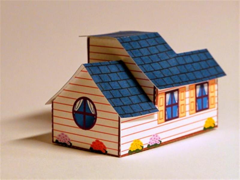 Kerajinan Miniatur Rumah Dari Kertas
