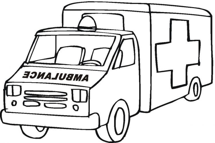 Mewarnai Gambar Mobil Ambulan