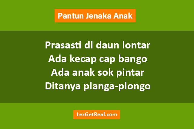 Pantun Jenaka Anak