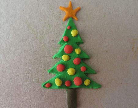 Pohon Natal Plastisin