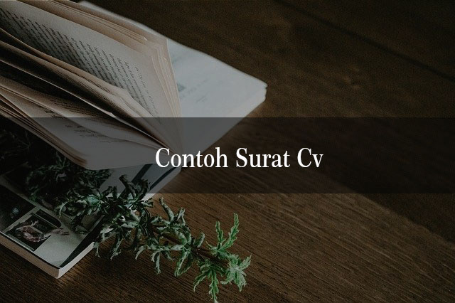 Contoh Surat Cv