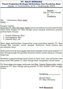 9+ Contoh Surat Penawaran Produk Jasa, Makanan, Barang ...