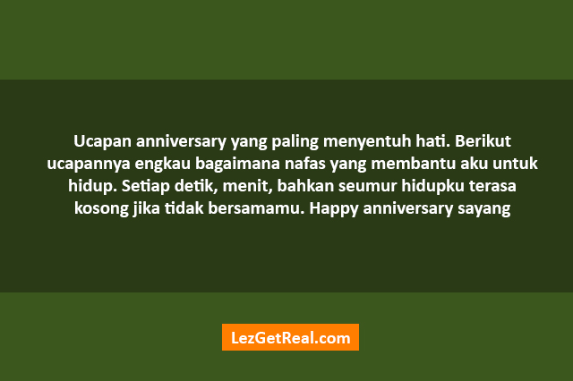 Ucapan Anniversary Yang Paling Menyentuh Hati