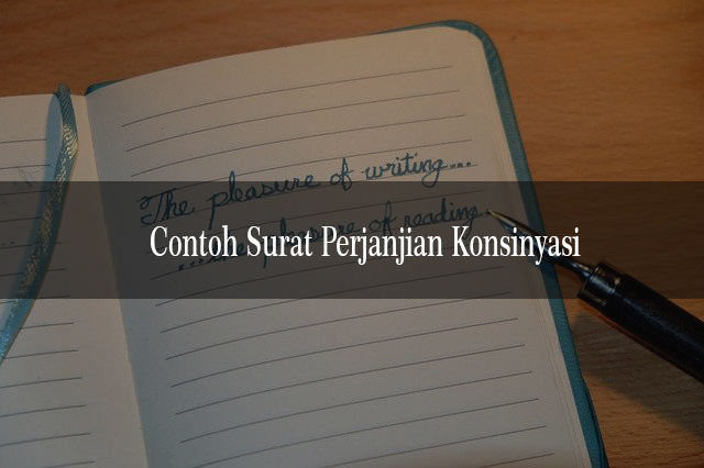 6 Contoh Surat Perjanjian Konsinyasi Dan Cara Membuat 0308