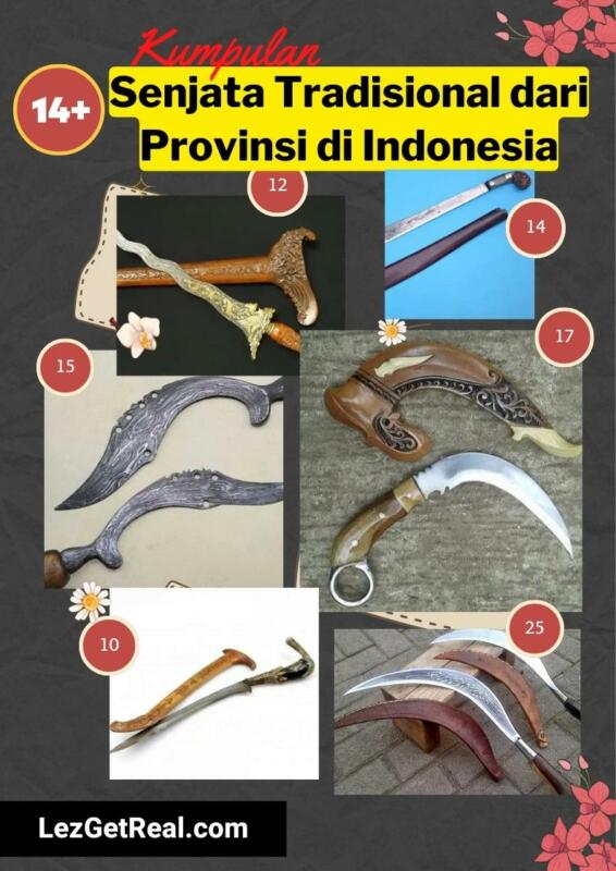 Senjata Tradisional Dari Provinsi Di Indonesia