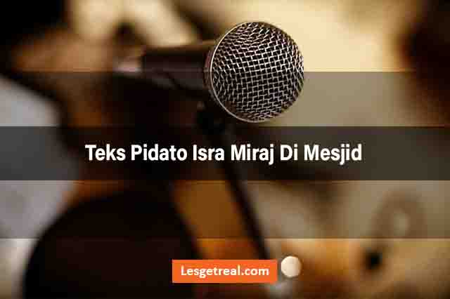 Teks Pidato Isra Miraj Di Mesjid